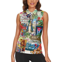 Cuba Libre Women Sleeveless Polo Shirt The Culture Of Cuba - Wonder Print Shop