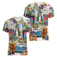 Cuba Libre Women V-Neck T-Shirt The Culture Of Cuba - Wonder Print Shop