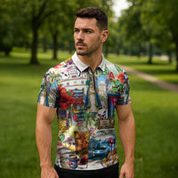 Cuba Libre Zipper Polo Shirt The Culture Of Cuba - Wonder Print Shop