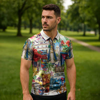 Cuba Libre Zipper Polo Shirt The Culture Of Cuba - Wonder Print Shop
