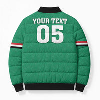 Custom Iraq Football Bomber Puffer Jacket Go Champions - Wonder Print Shop