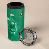 Custom Iraq Football 4 in 1 Can Cooler Tumbler Go Champions - Wonder Print Shop
