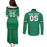 Custom Iraq Football Couples Matching Puletasi and Long Sleeve Button Shirt Go Champions - Wonder Print Shop