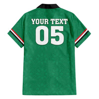 Custom Iraq Football Family Matching Off The Shoulder Long Sleeve Dress and Hawaiian Shirt Go Champions - Wonder Print Shop