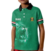 Custom Iraq Football Kid Polo Shirt Go Champions - Wonder Print Shop