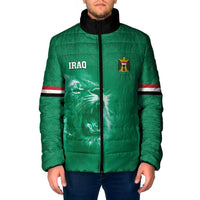 Custom Iraq Football Padded Jacket Go Champions - Wonder Print Shop
