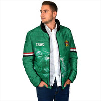 Custom Iraq Football Padded Jacket Go Champions - Wonder Print Shop
