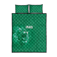 Iraq Football Quilt Bed Set Go Champions - Wonder Print Shop
