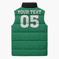 Custom Iraq Football Sleeveless Puffer Jacket Go Champions - Wonder Print Shop