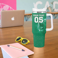 Custom Iraq Football Tumbler With Handle Go Champions - Wonder Print Shop