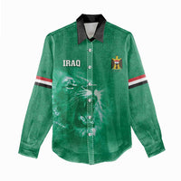 Custom Iraq Football Women Casual Shirt Go Champions - Wonder Print Shop