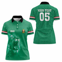 Custom Iraq Football Women Polo Shirt Go Champions - Wonder Print Shop