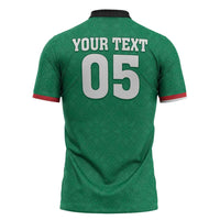 Custom Iraq Football Zipper Polo Shirt Go Champions - Wonder Print Shop