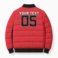 Custom Hong Kong Football Bomber Puffer Jacket Go Champions - Wonder Print Shop