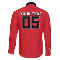 Custom Hong Kong Football Family Matching Off The Shoulder Long Sleeve Dress and Hawaiian Shirt Go Champions - Wonder Print Shop