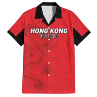 Custom Hong Kong Football Family Matching Short Sleeve Bodycon Dress and Hawaiian Shirt Go Champions - Wonder Print Shop