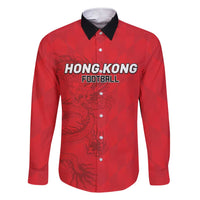 Custom Hong Kong Football Family Matching Short Sleeve Bodycon Dress and Hawaiian Shirt Go Champions - Wonder Print Shop