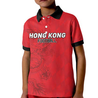 Custom Hong Kong Football Kid Polo Shirt Go Champions - Wonder Print Shop