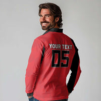 Custom Hong Kong Football Long Sleeve Polo Shirt Go Champions - Wonder Print Shop