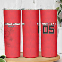 Custom Hong Kong Football Skinny Tumbler Go Champions - Wonder Print Shop
