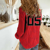 Custom Hong Kong Football Women Casual Shirt Go Champions - Wonder Print Shop