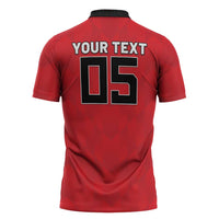 Custom Hong Kong Football Zipper Polo Shirt Go Champions - Wonder Print Shop