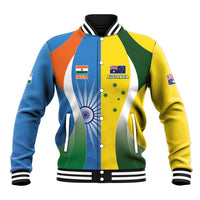 Custom India Vs Australia Cricket Baseball Jacket Final Matchup - Wonder Print Shop
