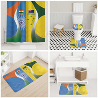 India Vs Australia Cricket Bathroom Set Final Matchup - Wonder Print Shop