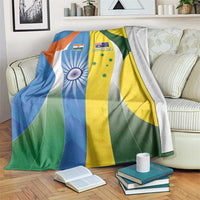 India Vs Australia Cricket Blanket Final Matchup - Wonder Print Shop