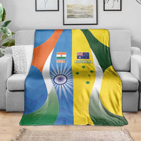 India Vs Australia Cricket Blanket Final Matchup - Wonder Print Shop