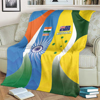 India Vs Australia Cricket Blanket Final Matchup - Wonder Print Shop