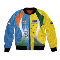 Custom India Vs Australia Cricket Bomber Jacket Final Matchup - Wonder Print Shop