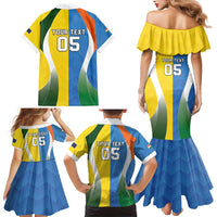 Custom India Vs Australia Cricket Family Matching Mermaid Dress and Hawaiian Shirt Final Matchup - Wonder Print Shop
