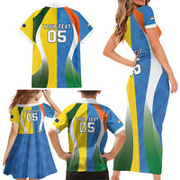 Custom India Vs Australia Cricket Family Matching Short Sleeve Bodycon Dress and Hawaiian Shirt Final Matchup - Wonder Print Shop