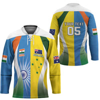 Custom India Vs Australia Cricket Hockey Jersey Final Matchup - Wonder Print Shop