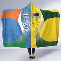 India Vs Australia Cricket Hooded Blanket Final Matchup - Wonder Print Shop