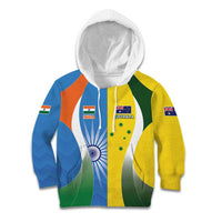 Custom India Vs Australia Cricket Kid Hoodie Final Matchup - Wonder Print Shop