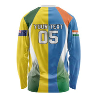 Custom India Vs Australia Cricket Long Sleeve Shirt Final Matchup - Wonder Print Shop