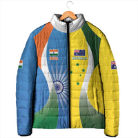 Custom India Vs Australia Cricket Padded Jacket Final Matchup - Wonder Print Shop