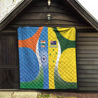 India Vs Australia Cricket Quilt Final Matchup - Wonder Print Shop