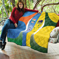 India Vs Australia Cricket Quilt Final Matchup - Wonder Print Shop