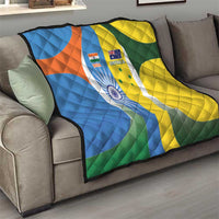 India Vs Australia Cricket Quilt Final Matchup - Wonder Print Shop