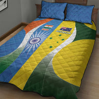 India Vs Australia Cricket Quilt Bed Set Final Matchup - Wonder Print Shop