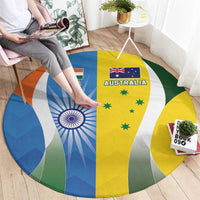 India Vs Australia Cricket Round Carpet Final Matchup - Wonder Print Shop