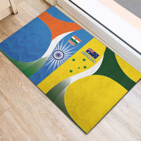 India Vs Australia Cricket Rubber Doormat Final Matchup - Wonder Print Shop