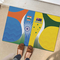 India Vs Australia Cricket Rubber Doormat Final Matchup - Wonder Print Shop