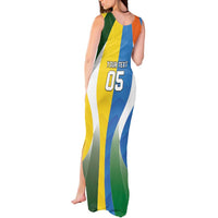 Custom India Vs Australia Cricket Tank Maxi Dress Final Matchup - Wonder Print Shop