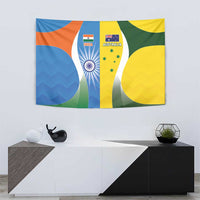 India Vs Australia Cricket Tapestry Final Matchup - Wonder Print Shop