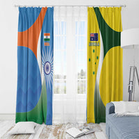 India Vs Australia Cricket Window Curtain Final Matchup - Wonder Print Shop
