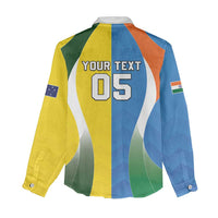 Custom India Vs Australia Cricket Women Casual Shirt Final Matchup - Wonder Print Shop